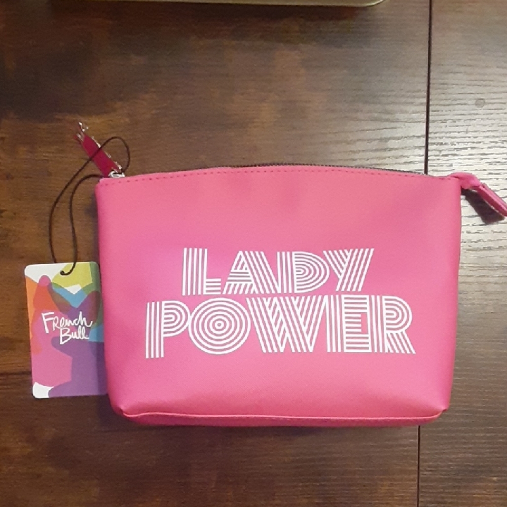 French Bull Cosmetic Bag, Betsey Johnson Facial Wipe, and 6 piece beauty bundle